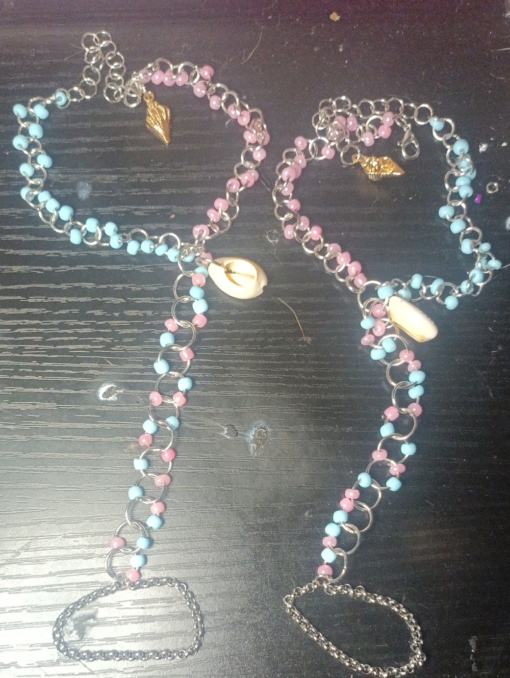 New Handmade Barefoot Sandals Matching Set